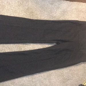 Black striped dress pants